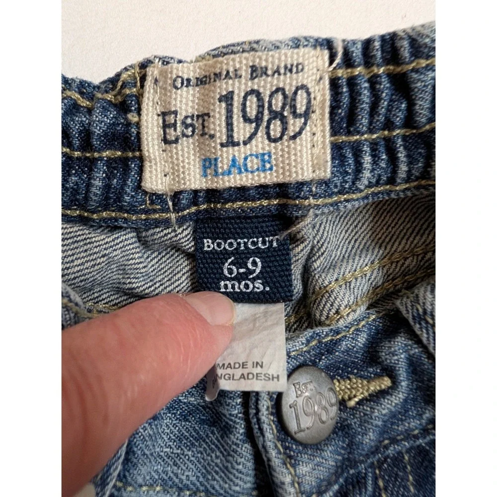 The Childrens Place Est 1989 Baby Boys Blue Bootcut‎ Denim Jeans 6-9 Months